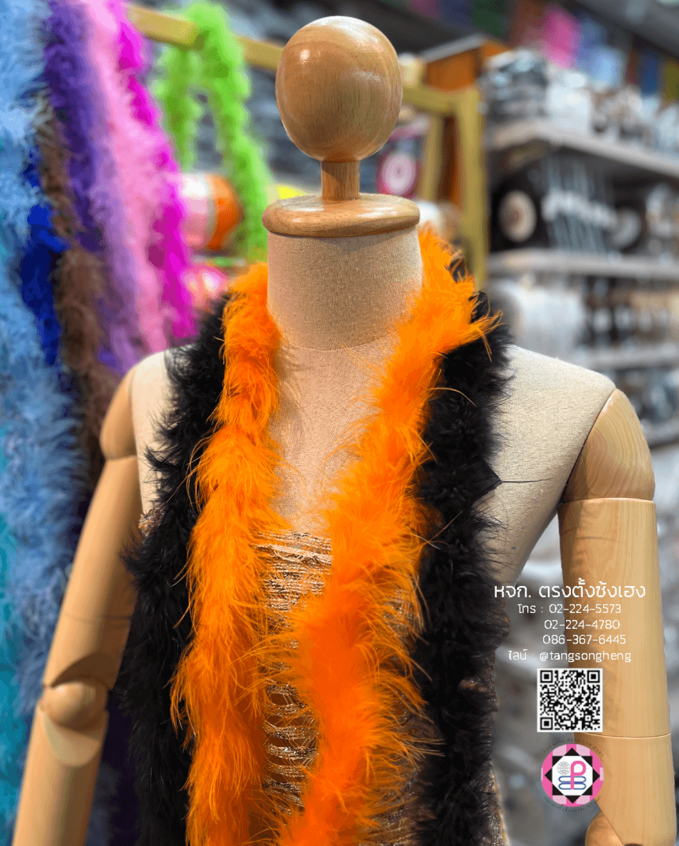 ขนนก, ขนไก่, ขนนกกระจอกเทศ, ตบแต่งเสื้อผ้า, คาบาเรต์, ขนมิ้ง, ขนเฟอร์, ขนมิ้งค์เฟอร์, อะไหล่เครื่องประดับ