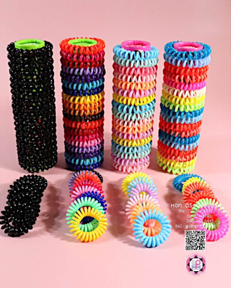 telephone wire hair band, plastic spring hair tie, hair tie, hair band, elastic hair tie, elastic hair tie, stretch ponytail holder, scrunchie