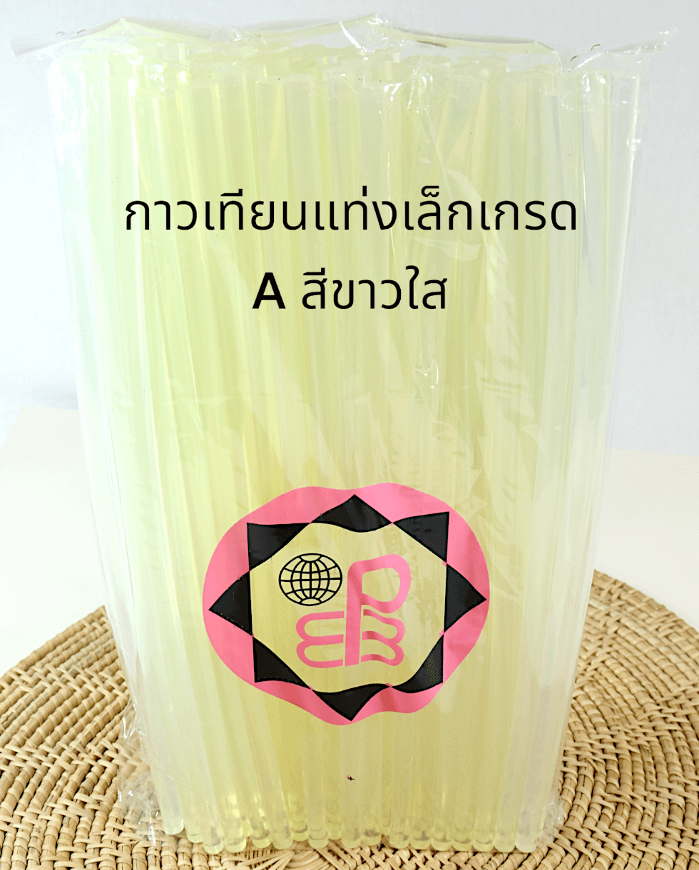 กาวเทียนแท่งเล็กเกรด A สีขาวใส