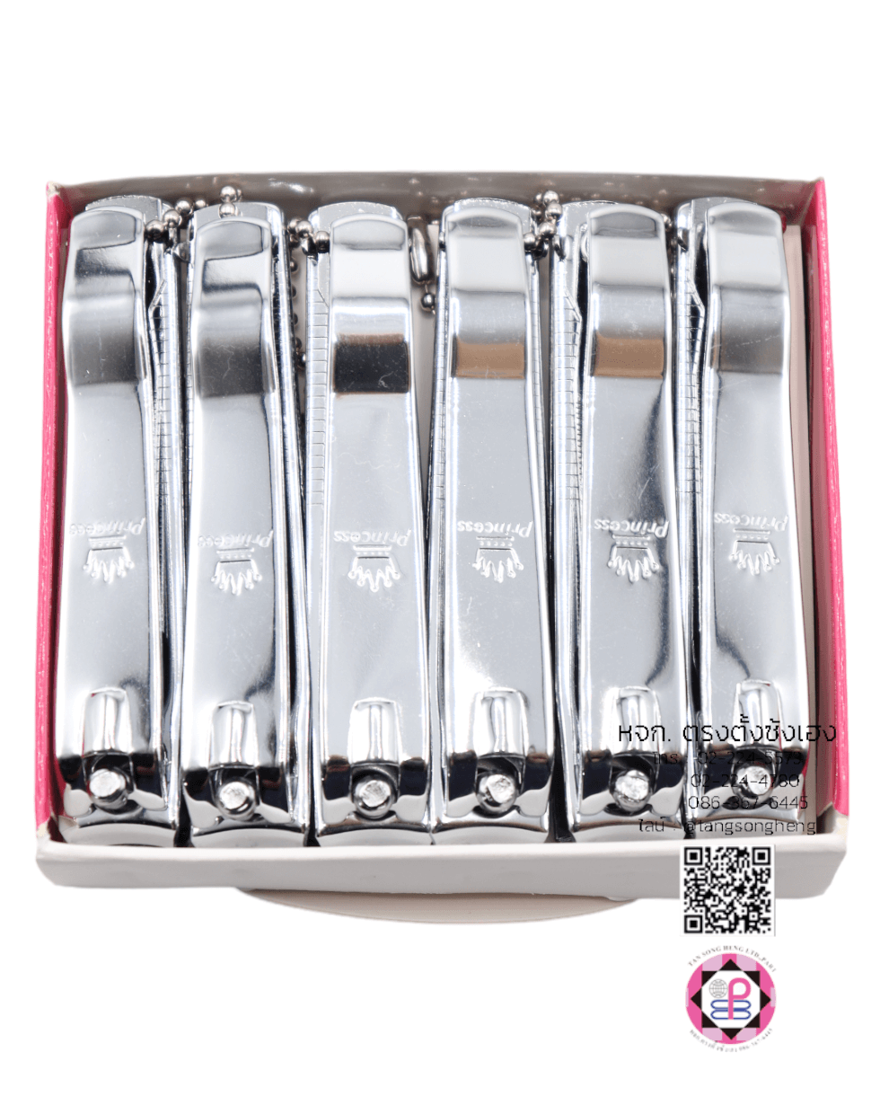 กรรไกรตัดเล็บเท้า Pricess ขนาดใหญ่ สีเงิน เบอร์ RM211