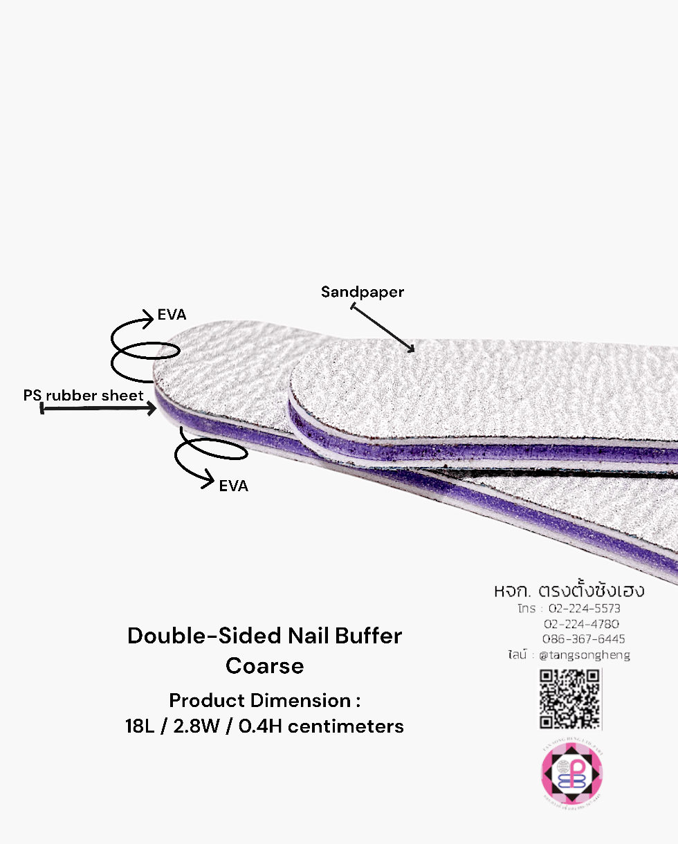 ตะไบแต่งเล็บเจล, ตะไบหยาบ, ตะไบขัดเล็บอะคริลิค, ตะใบขัดเล็บปอลม, ตะไบขัดเล็บเจล