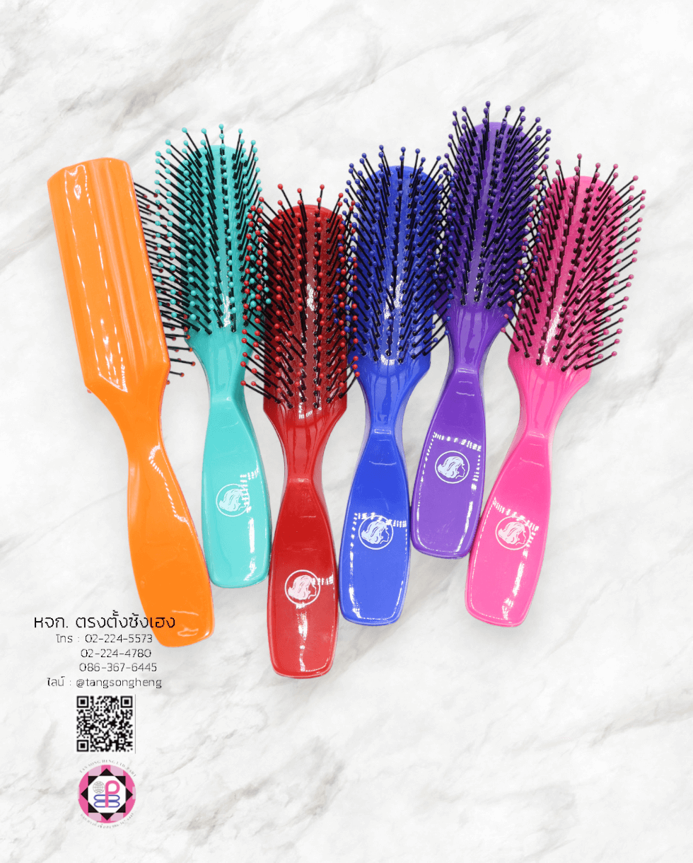 หวีแปรงเล็ก Nice คละสี แพ็ค 6 ชิ้น