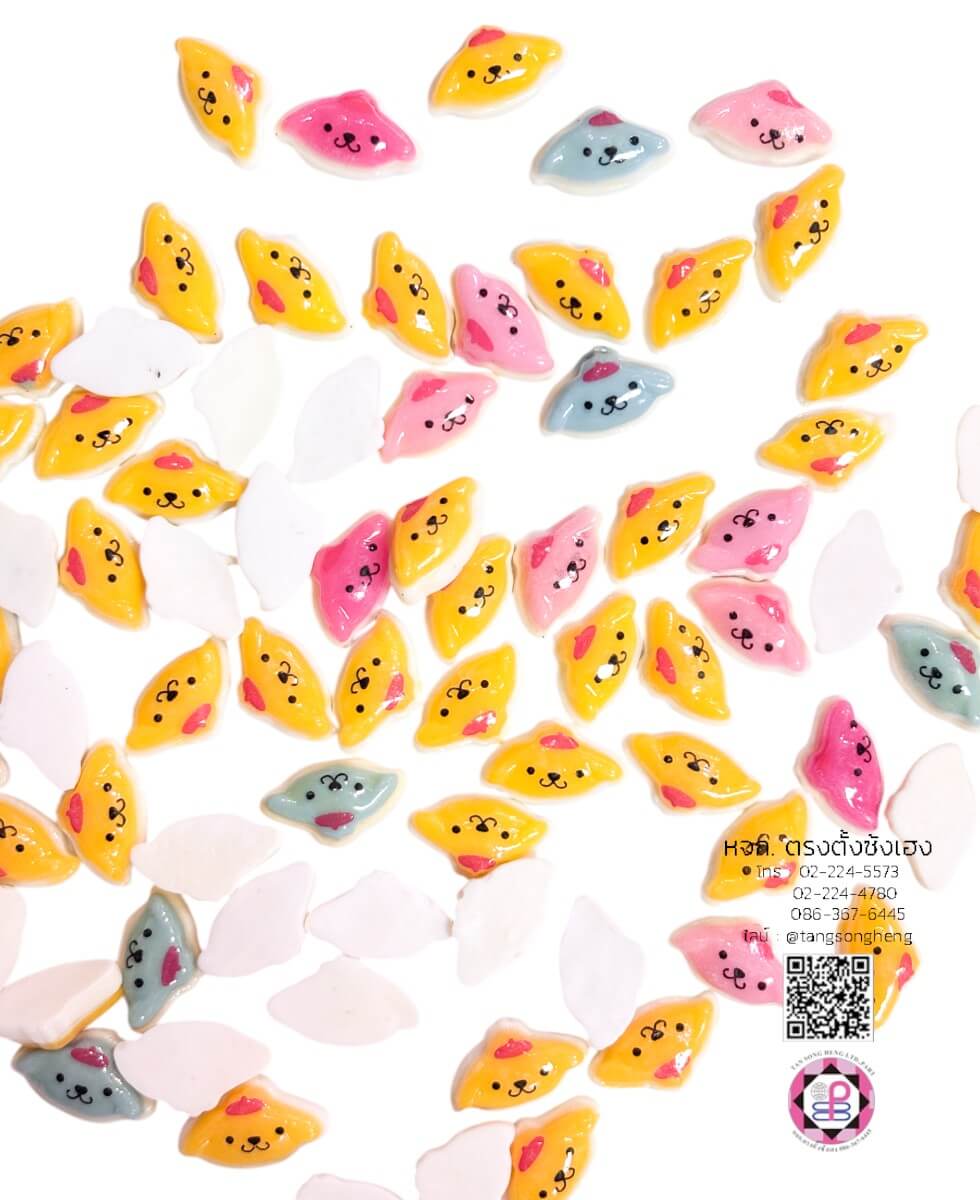 อะไหล่เรซิ่นมินิรูปการ์ตูนลายน่ารัก แพ็ค 100 ชิ้น