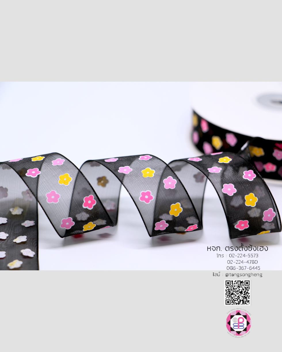 ริบบิ้นผ้าแก้ว, ริบบิ้นผ้าชีฟอง, ริบบิ้นผ้าเนื้อบาง, ริบบิ้นทำโบว์, ริบบิ้นผูกกล่องของขวัญ, ผูกช่อดอกไม้, ผูกกระเช้า, โบว์พยาบาล, โบว์นักเรียน, ริบบิ้นแต่งงาน