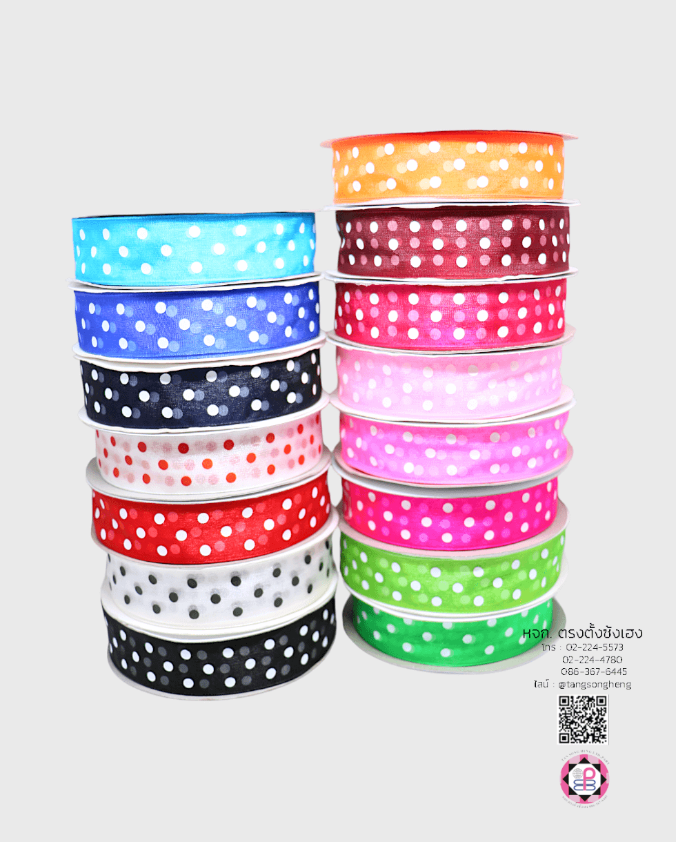 ริบบิ้นผ้าแก้ว, ริบบิ้นผ้าชีฟอง, ริบบิ้นผ้าเนื้อบาง, ริบบิ้นทำโบว์, ริบบิ้นผูกกล่องของขวัญ, ผูกช่อดอกไม้, ผูกกระเช้า, โบว์พยาบาล, โบว์นักเรียน, ริบบิ้นแต่งงาน