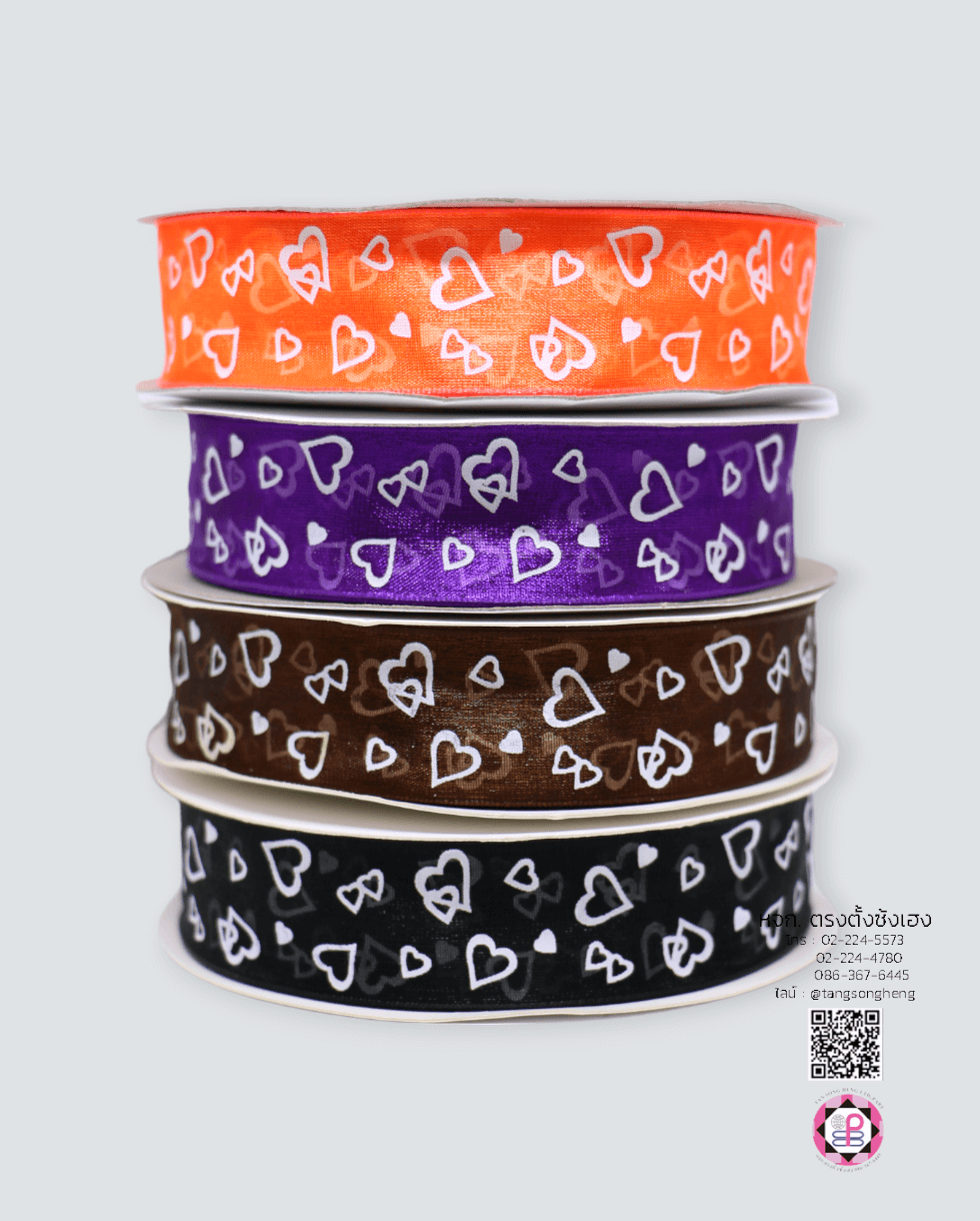 ริบบิ้นผ้าแก้ว, ริบบิ้นผ้าชีฟอง, ริบบิ้นผ้าเนื้อบาง, ริบบิ้นทำโบว์, ริบบิ้นผูกกล่องของขวัญ, ผูกช่อดอกไม้, ผูกกระเช้า, โบว์พยาบาล, โบว์นักเรียน, ริบบิ้นแต่งงาน