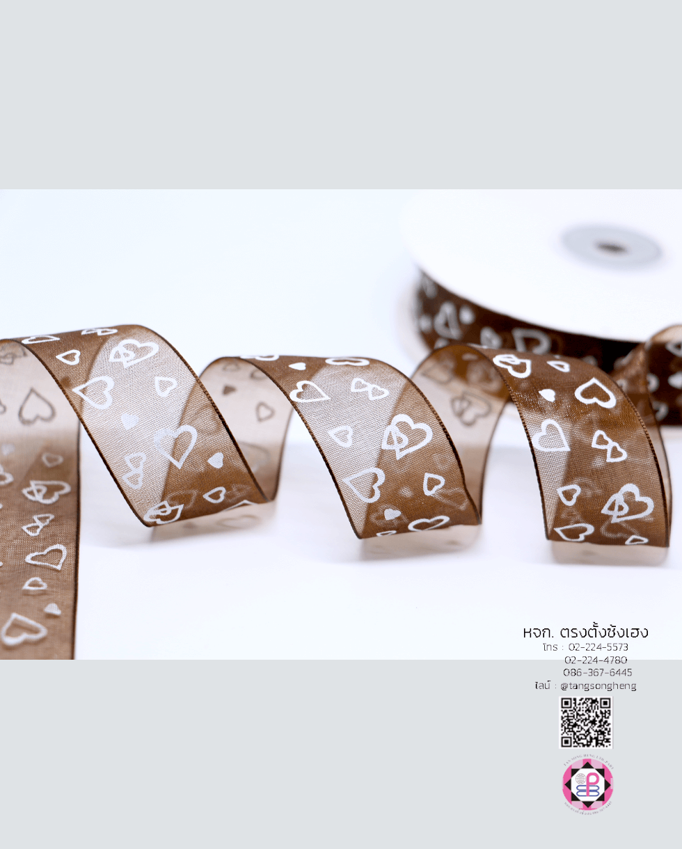 ริบบิ้นผ้าแก้ว, ริบบิ้นผ้าชีฟอง, ริบบิ้นผ้าเนื้อบาง, ริบบิ้นทำโบว์, ริบบิ้นผูกกล่องของขวัญ, ผูกช่อดอกไม้, ผูกกระเช้า, โบว์พยาบาล, โบว์นักเรียน, ริบบิ้นแต่งงาน