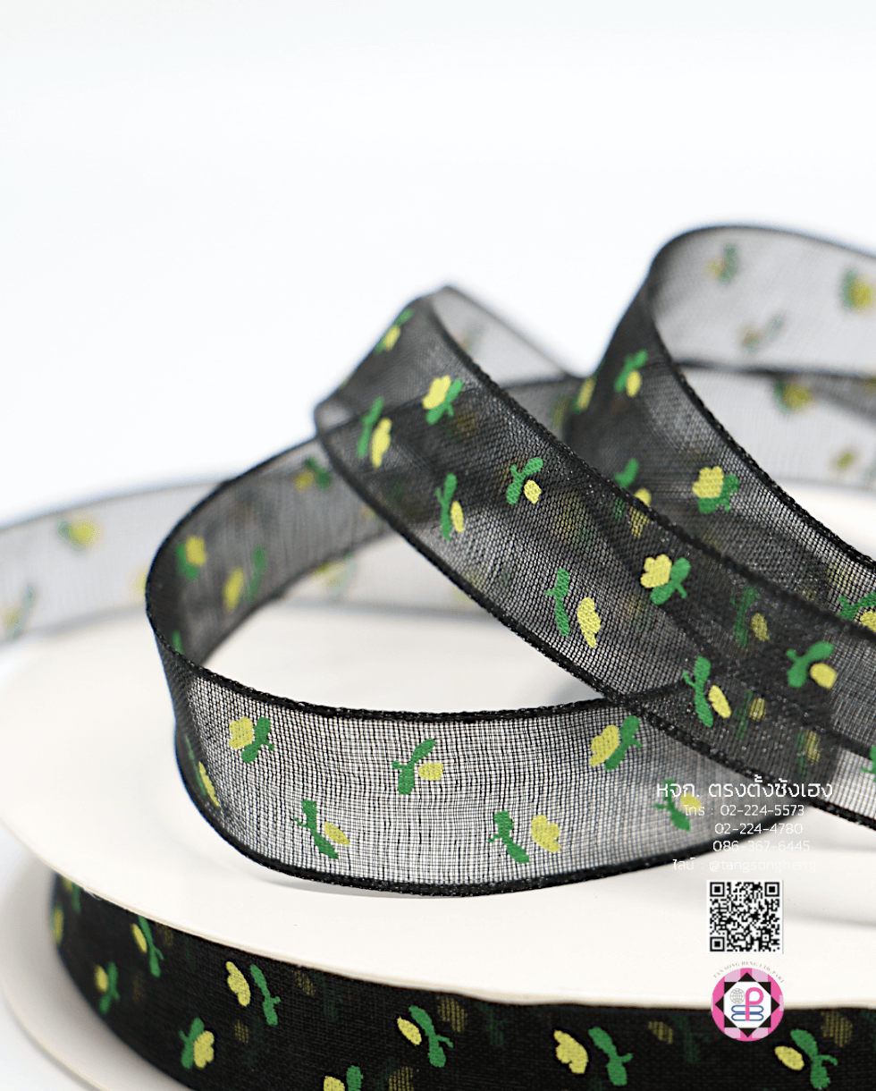 ริบบิ้นผ้าแก้ว, ริบบิ้นผ้าชีฟอง, ริบบิ้นผ้าเนื้อบาง, ริบบิ้นทำโบว์, ริบบิ้นผูกกล่องของขวัญ, ผูกช่อดอกไม้, ผูกกระเช้า, โบว์พยาบาล, โบว์นักเรียน, ริบบิ้นแต่งงาน