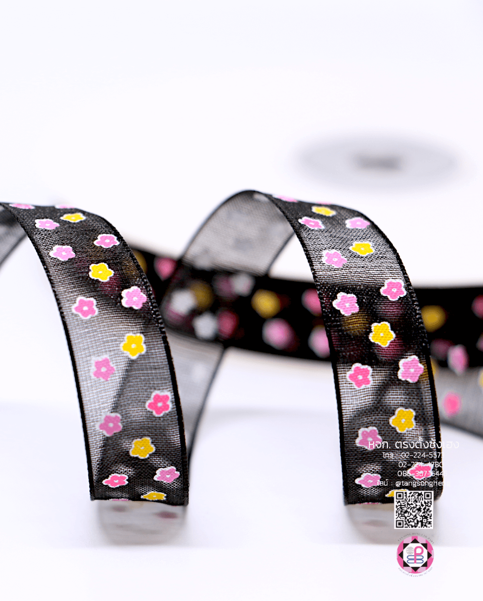 ริบบิ้นผ้าแก้ว, ริบบิ้นผ้าชีฟอง, ริบบิ้นผ้าเนื้อบาง, ริบบิ้นทำโบว์, ริบบิ้นผูกกล่องของขวัญ, ผูกช่อดอกไม้, ผูกกระเช้า, โบว์พยาบาล, โบว์นักเรียน, ริบบิ้นแต่งงาน