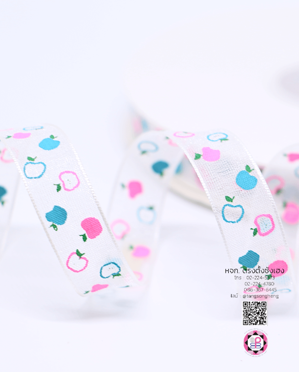 ริบบิ้นผ้าแก้ว, ริบบิ้นผ้าชีฟอง, ริบบิ้นผ้าเนื้อบาง, ริบบิ้นทำโบว์, ริบบิ้นผูกกล่องของขวัญ, ผูกช่อดอกไม้, ผูกกระเช้า, โบว์พยาบาล, โบว์นักเรียน, ริบบิ้นแต่งงาน