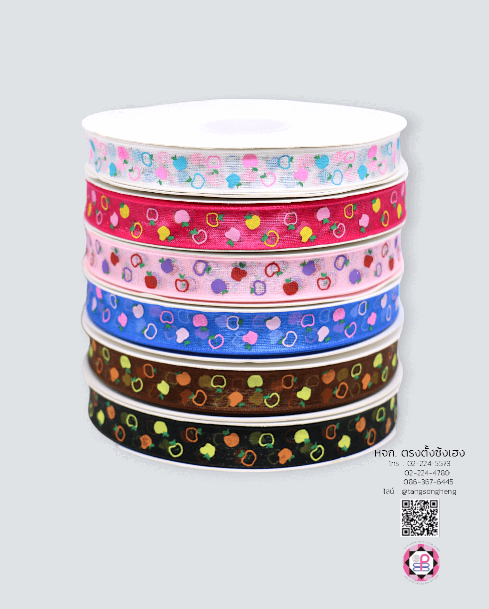 ริบบิ้นผ้าแก้ว, ริบบิ้นผ้าชีฟอง, ริบบิ้นผ้าเนื้อบาง, ริบบิ้นทำโบว์, ริบบิ้นผูกกล่องของขวัญ, ผูกช่อดอกไม้, ผูกกระเช้า, โบว์พยาบาล, โบว์นักเรียน, ริบบิ้นแต่งงาน