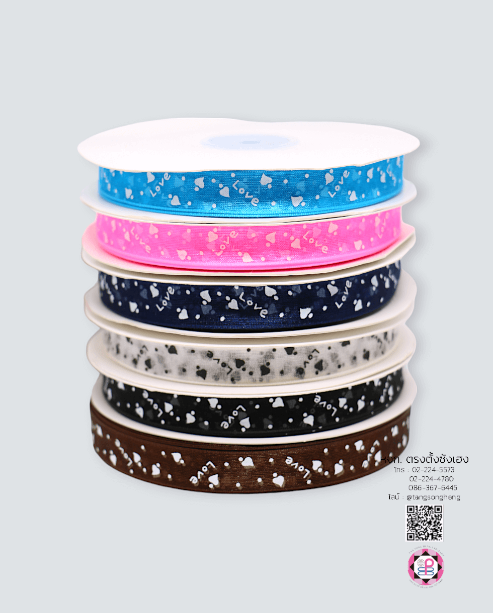 ริบบิ้นผ้าแก้ว, ริบบิ้นผ้าชีฟอง, ริบบิ้นผ้าเนื้อบาง, ริบบิ้นทำโบว์, ริบบิ้นผูกกล่องของขวัญ, ผูกช่อดอกไม้, ผูกกระเช้า, โบว์พยาบาล, โบว์นักเรียน, ริบบิ้นแต่งงาน